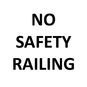 No Safety Railing