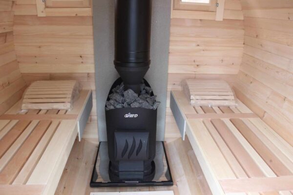 Round Lux14' 10" Outdoor Barrel Sauna