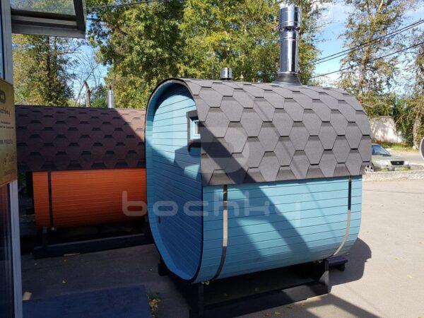 Square Mini Outdoor Barrel Sauna