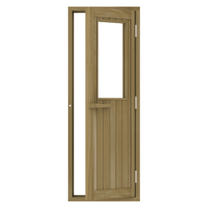 Bsaunas Cedar Door With Glass Window690x1890mm(27 1/2" x 74 3/8")Right Hand