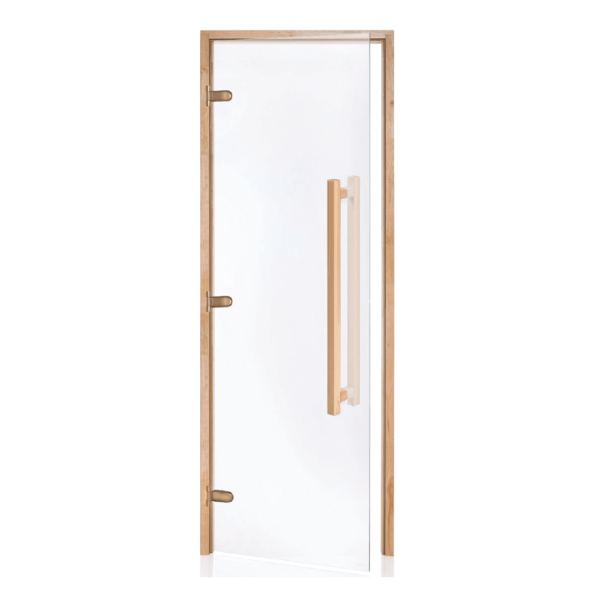 Alder Frame Door with Long Handle Clear Glass690x1890mm(27 1/8" x 74 3/8")Left Hand Opening