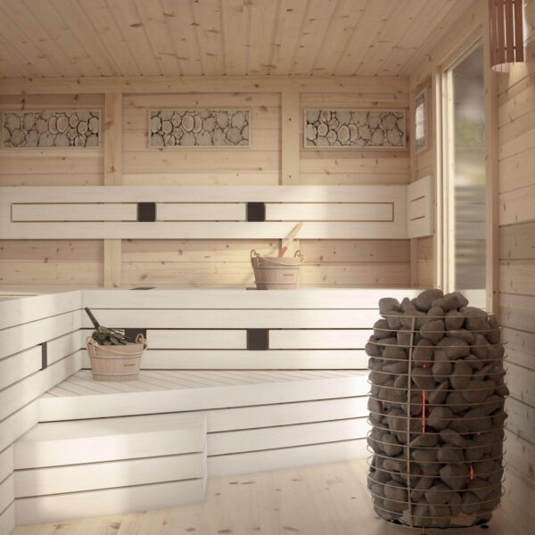 Outdoor Prefab Sauna Cabin 7.5 x 7.5